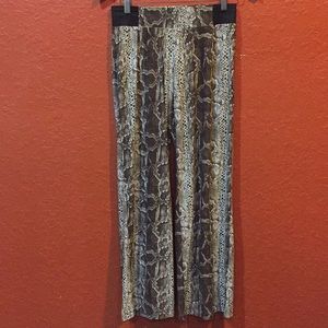 INC Snake Skin Patterned Elastic Pants